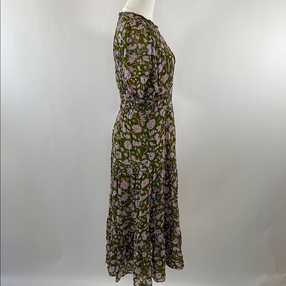 Diane Von Furstenberg Blossom Midi Dress, Size 12 - Picture 14 of 14